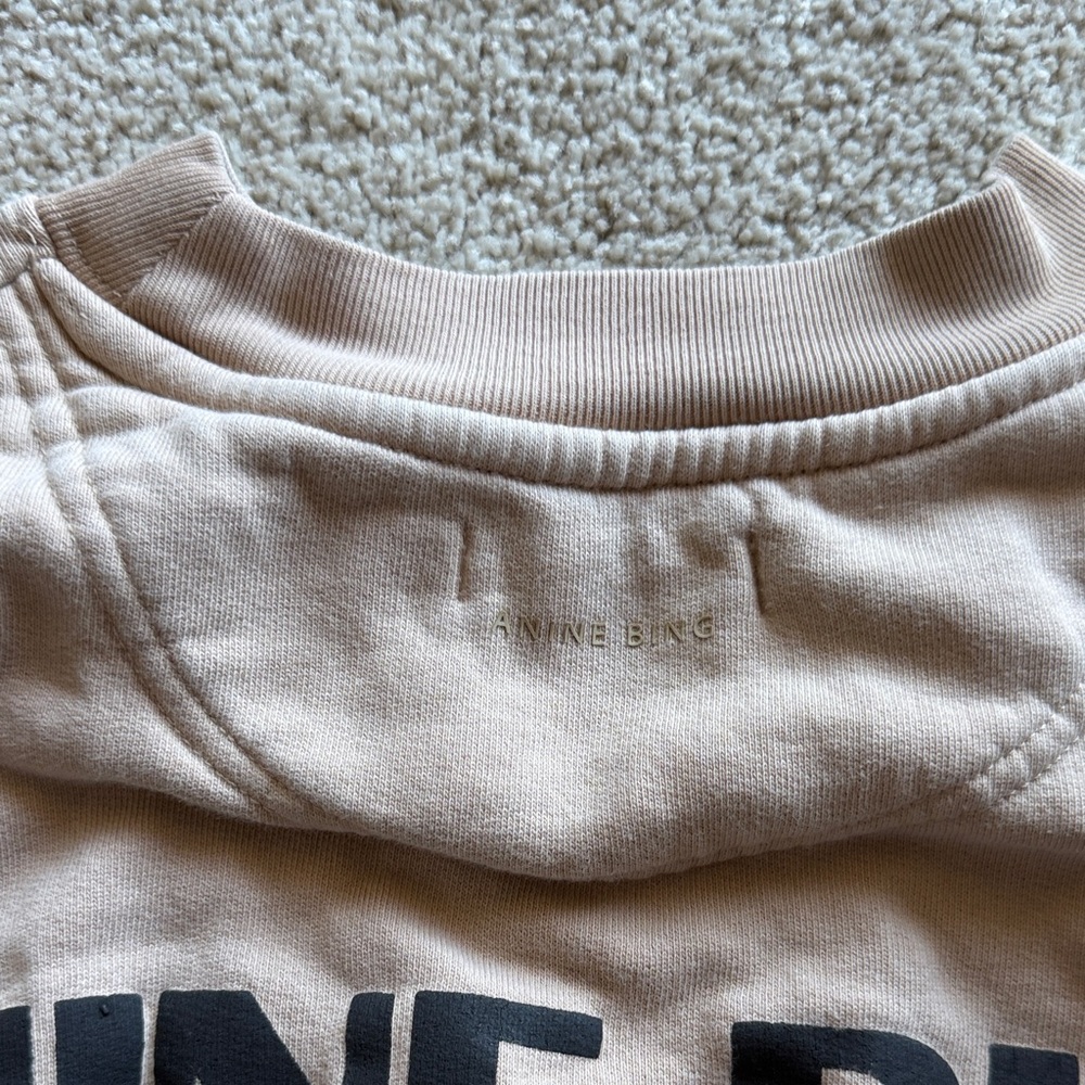 Anine Bing Beige Crewneck Sweater - Picture 7 of 9